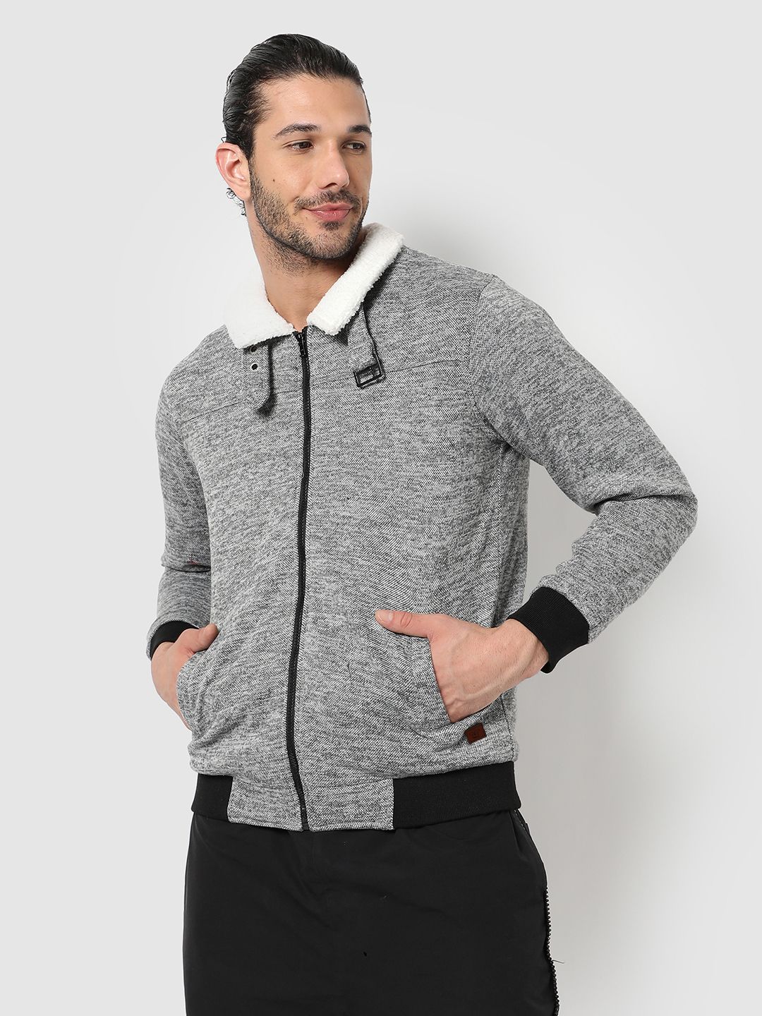 CAHOOT Men Grey Windcheater Outdoor Tailored Jacket