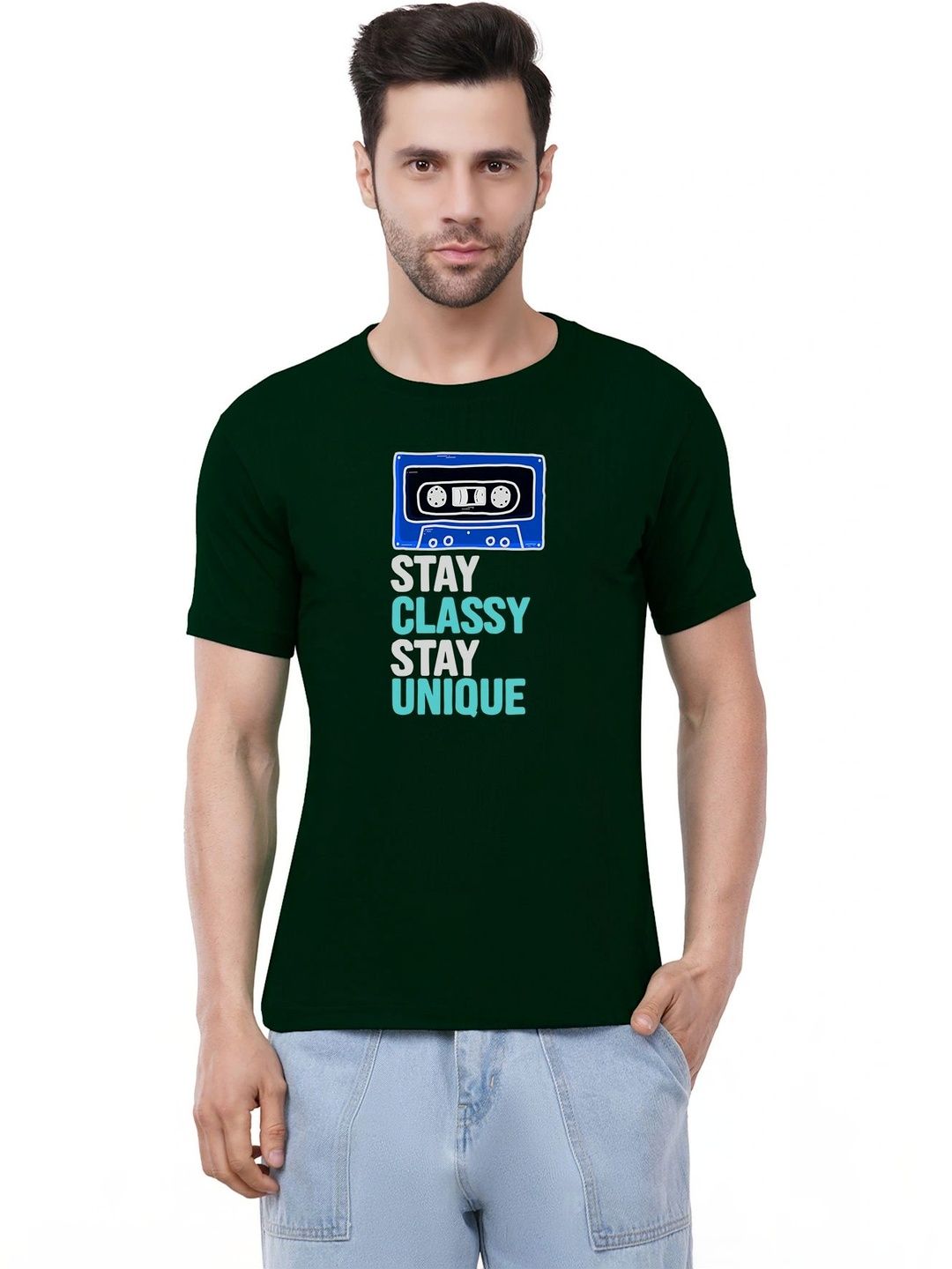 Caseria Men Typography Printed T-shirt