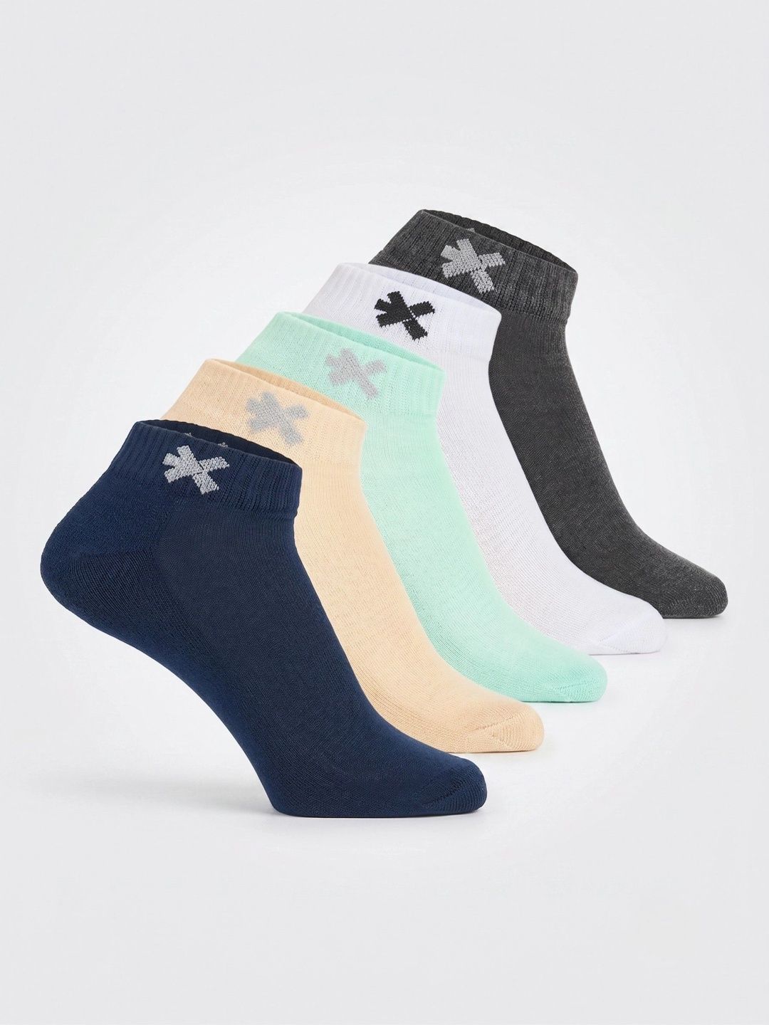 HRX by Hrithik Roshan Men Pack of 5 Cotton Blend Ankle Length Socks