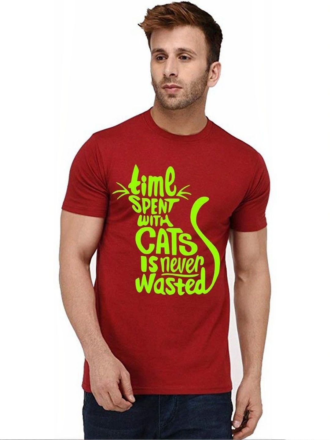 Caseria Men Typography Printed T-shirt