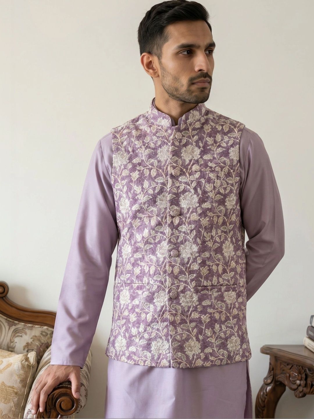 Jompers Embroidered Nehru Jackets