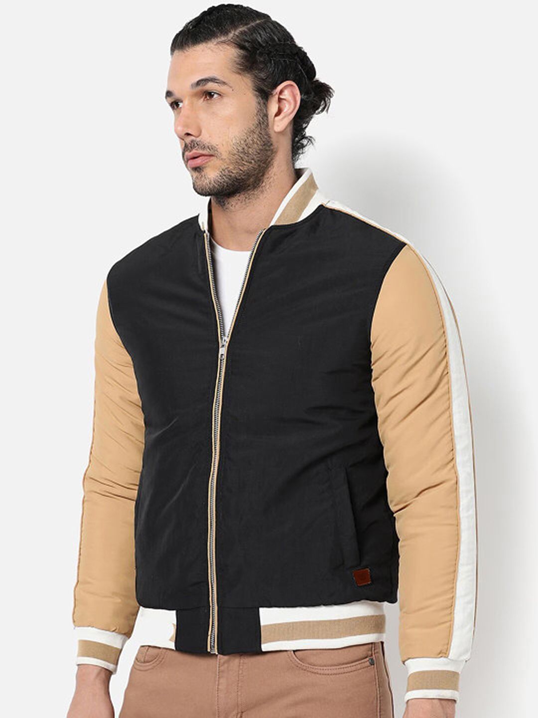 CAHOOT Colourblocked Windcheater Puffer Jacket