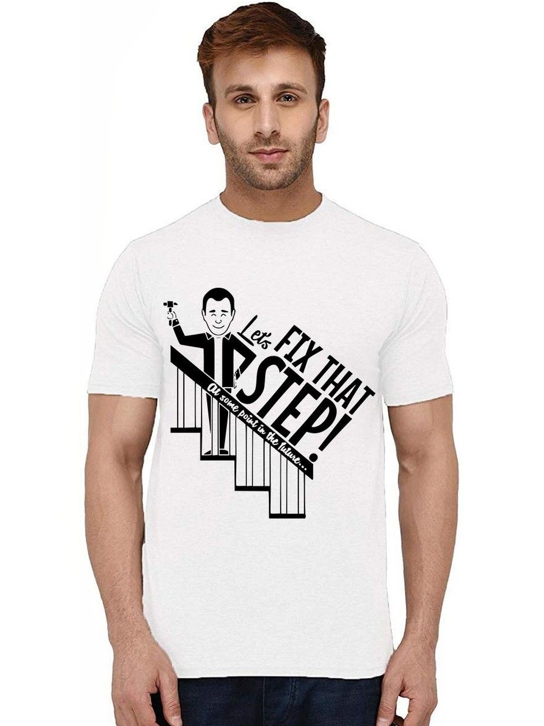 Caseria Men Typography Printed T-shirt