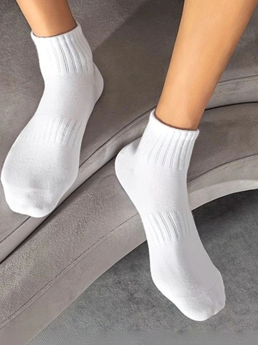 BEAR&BEYOND Men Pack of 4 Cotton Assorted Ankle Length Socks