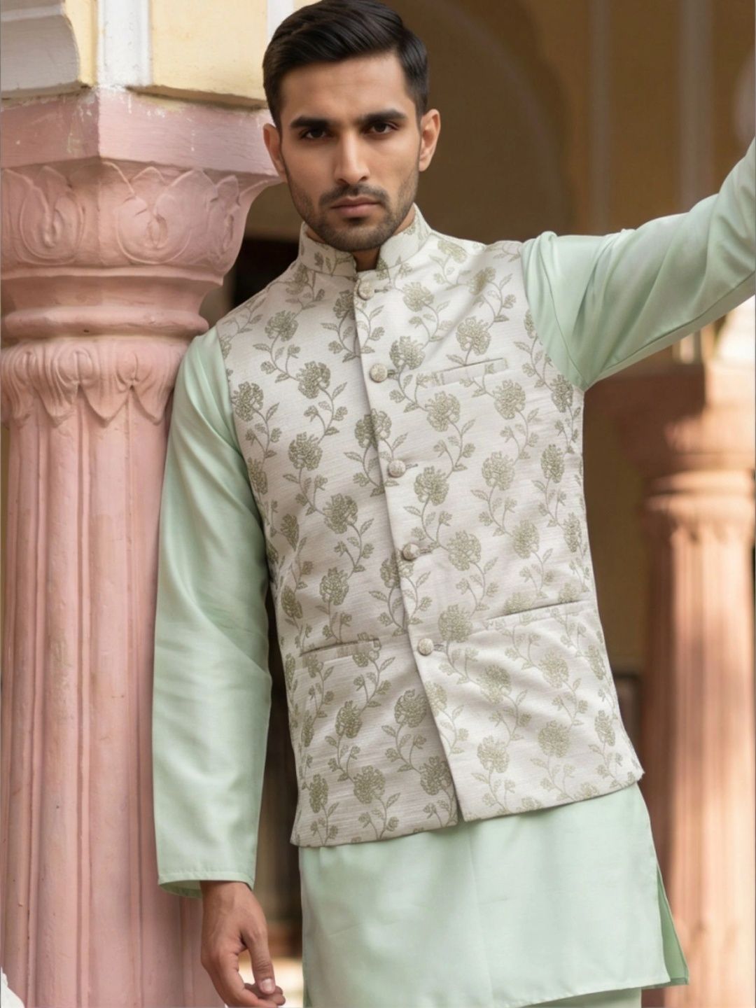Jompers Embroidered Nehru Jackets
