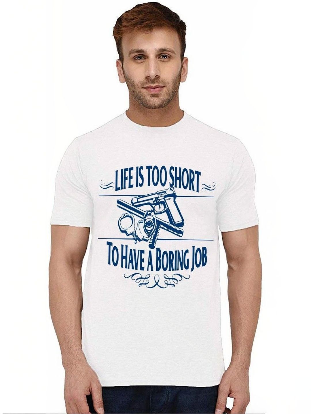 Caseria Men Typography Printed T-shirt