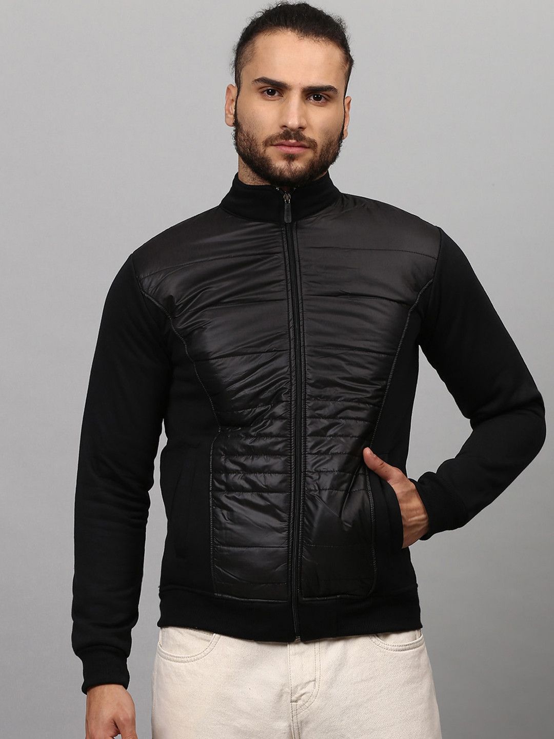 CAHOOT Men Black Windcheater Outdoor Bomber Jacket