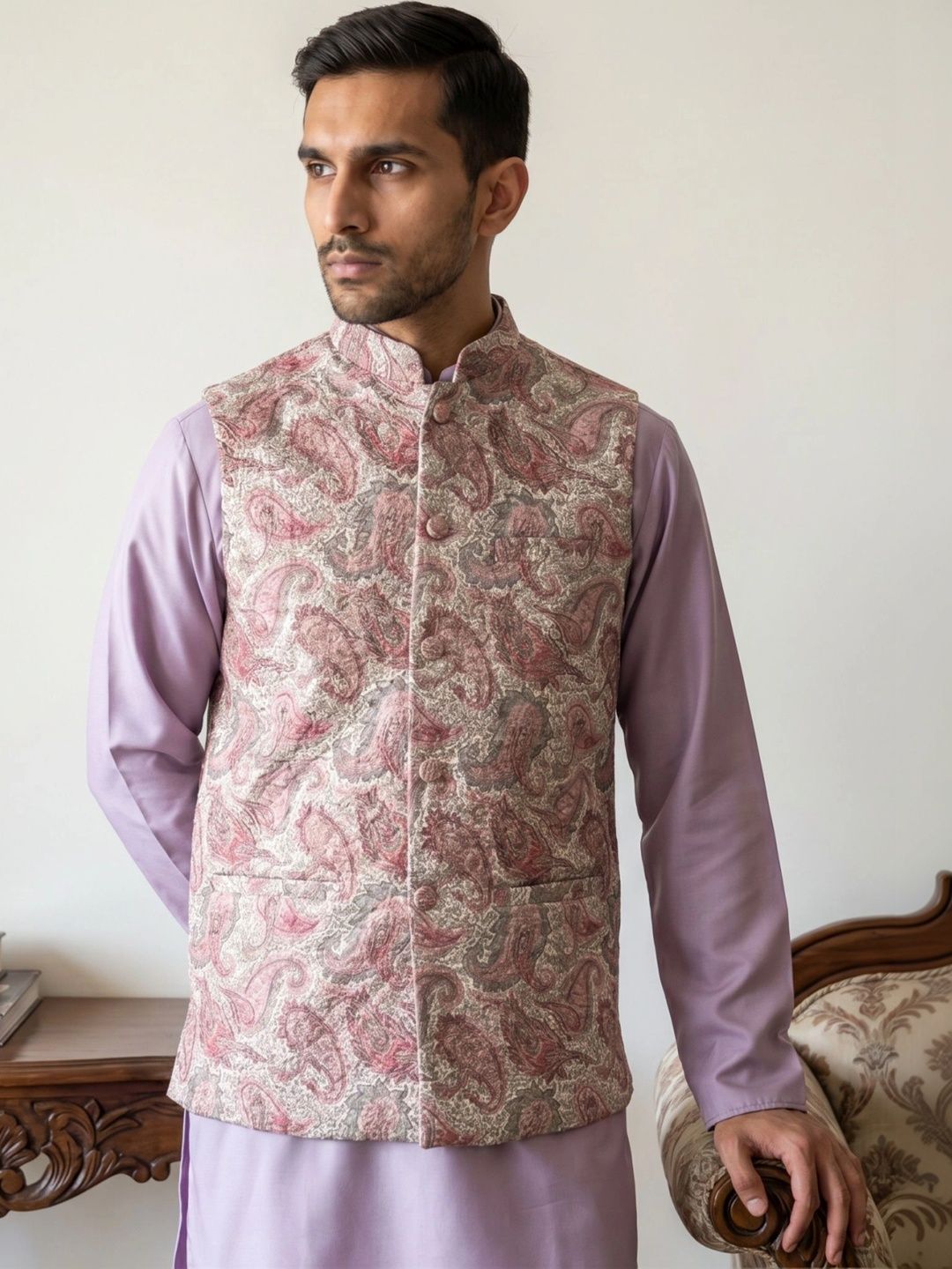 Jompers Embroidered Nehru Jackets