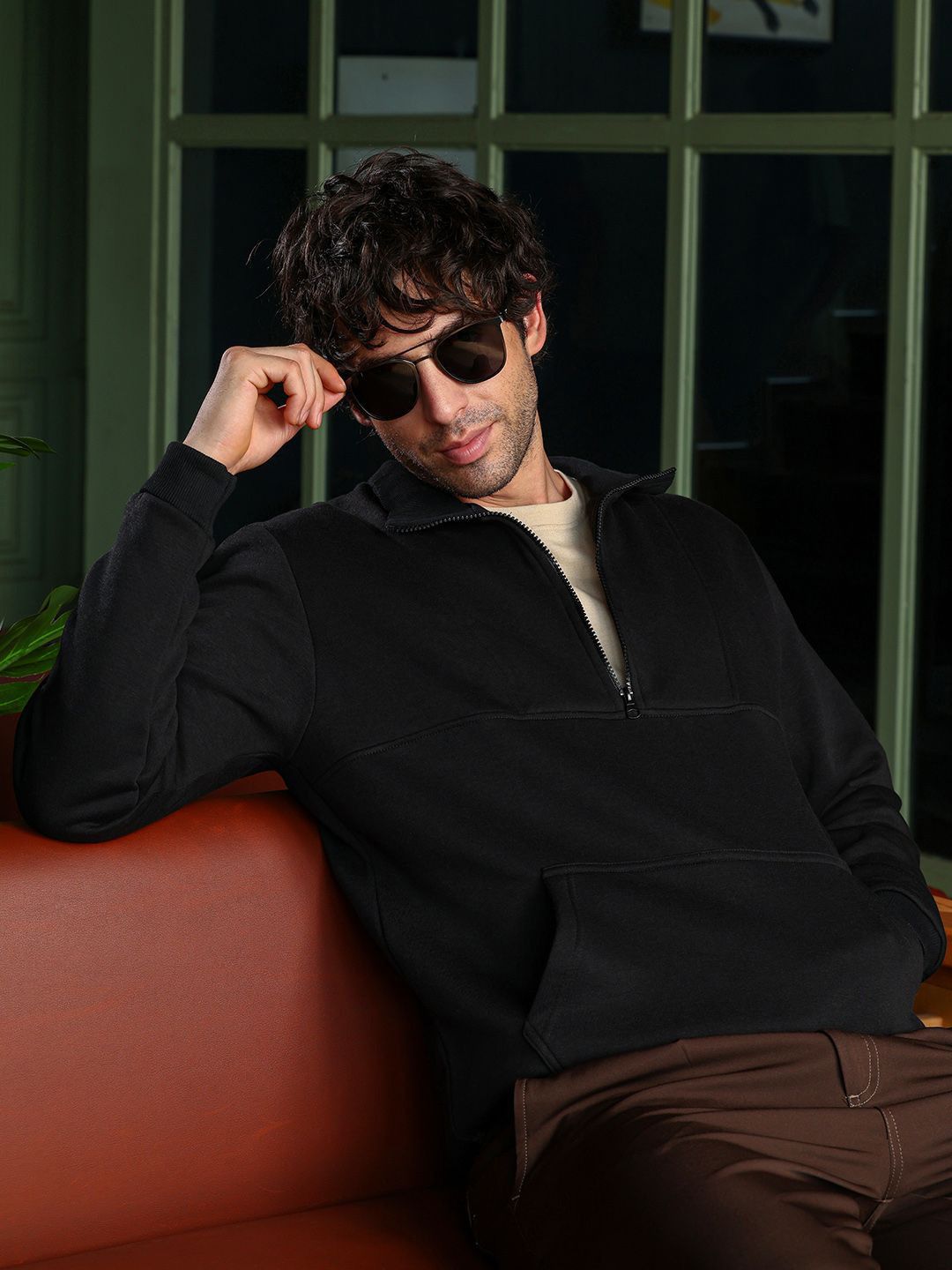 CAHOOT Stand Collar Cotton Fleece Lightweight Rider Jacket