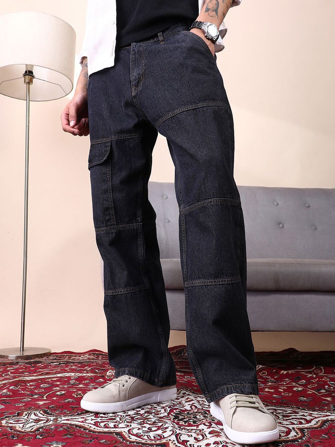 CAHOOT Men Comfort Regular Fit Mid-Rise Stretchable Jeans