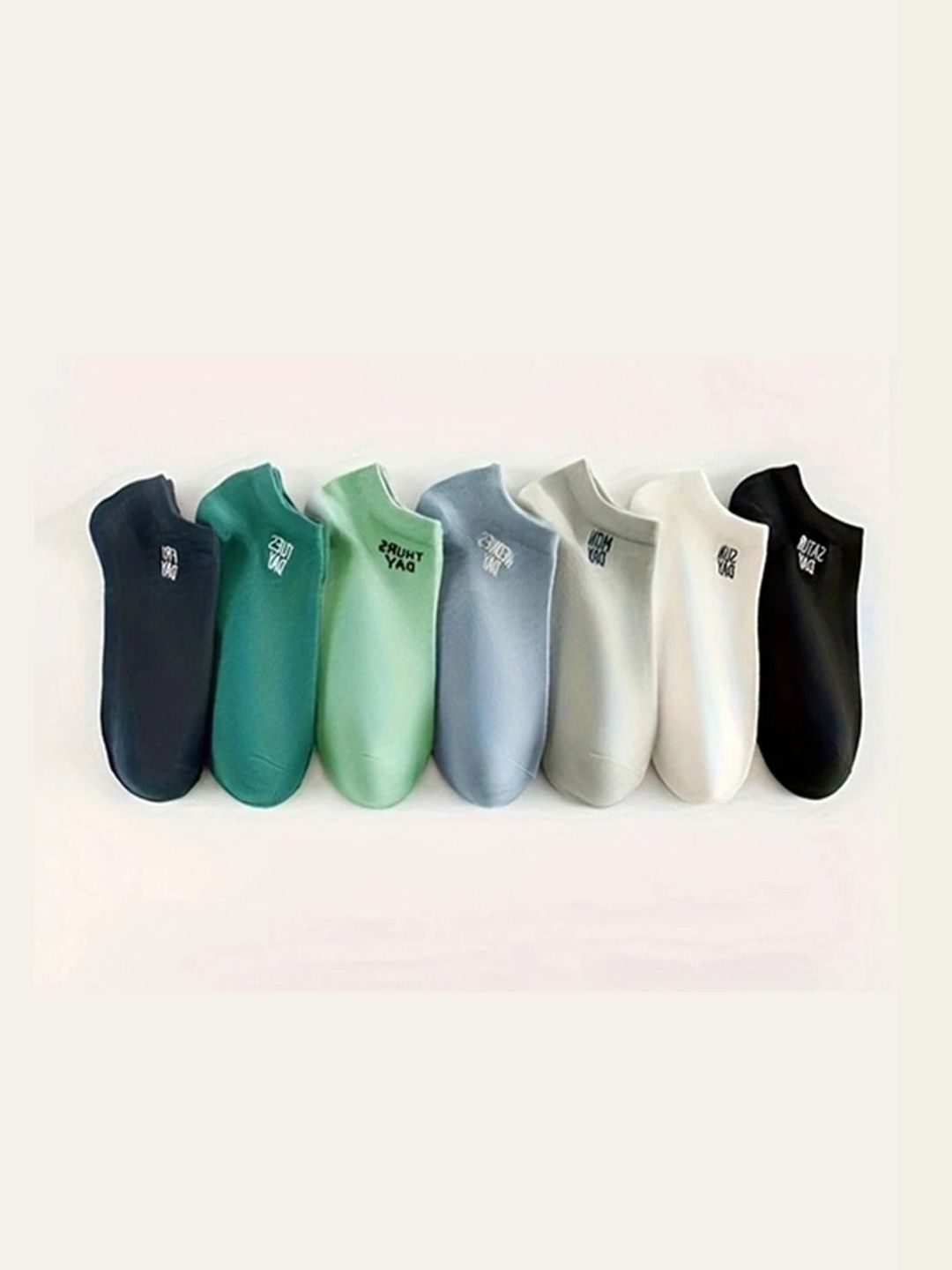 BEAR&BEYOND Men Pack of 7 Cotton Assorted Ankle Length Socks