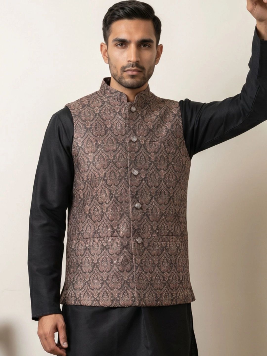 Jompers Woven Design Nehru Jackets