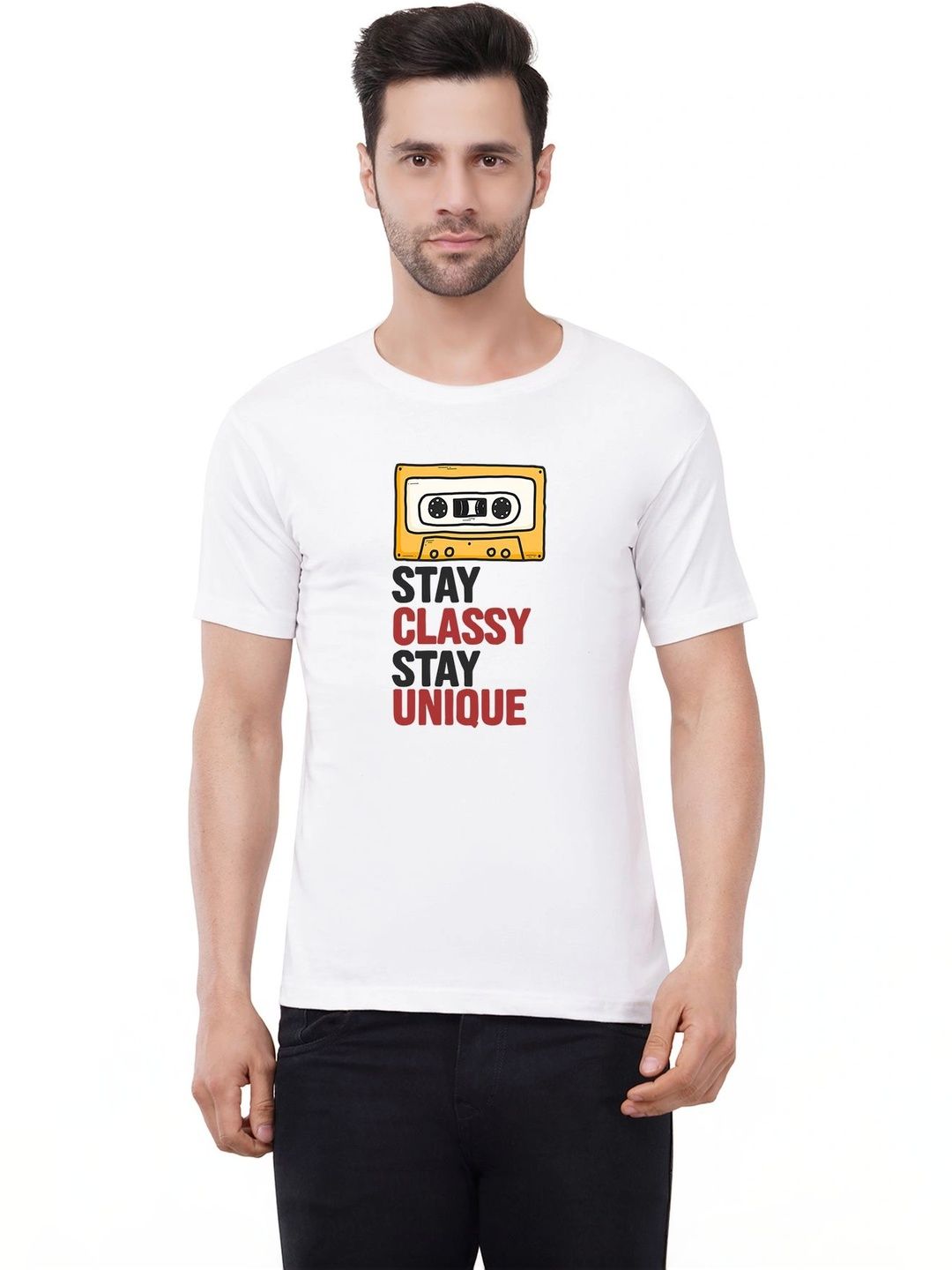 Caseria Men Typography Printed T-shirt