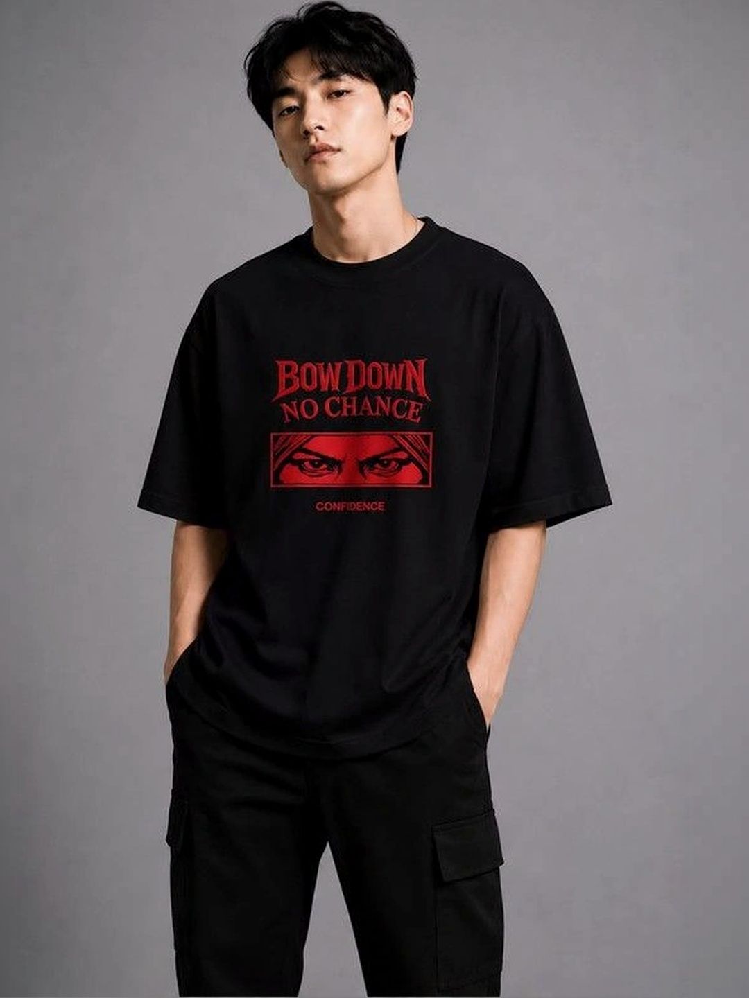 9TUNKI Men Typography Printed Pure Cotton T-shirt
