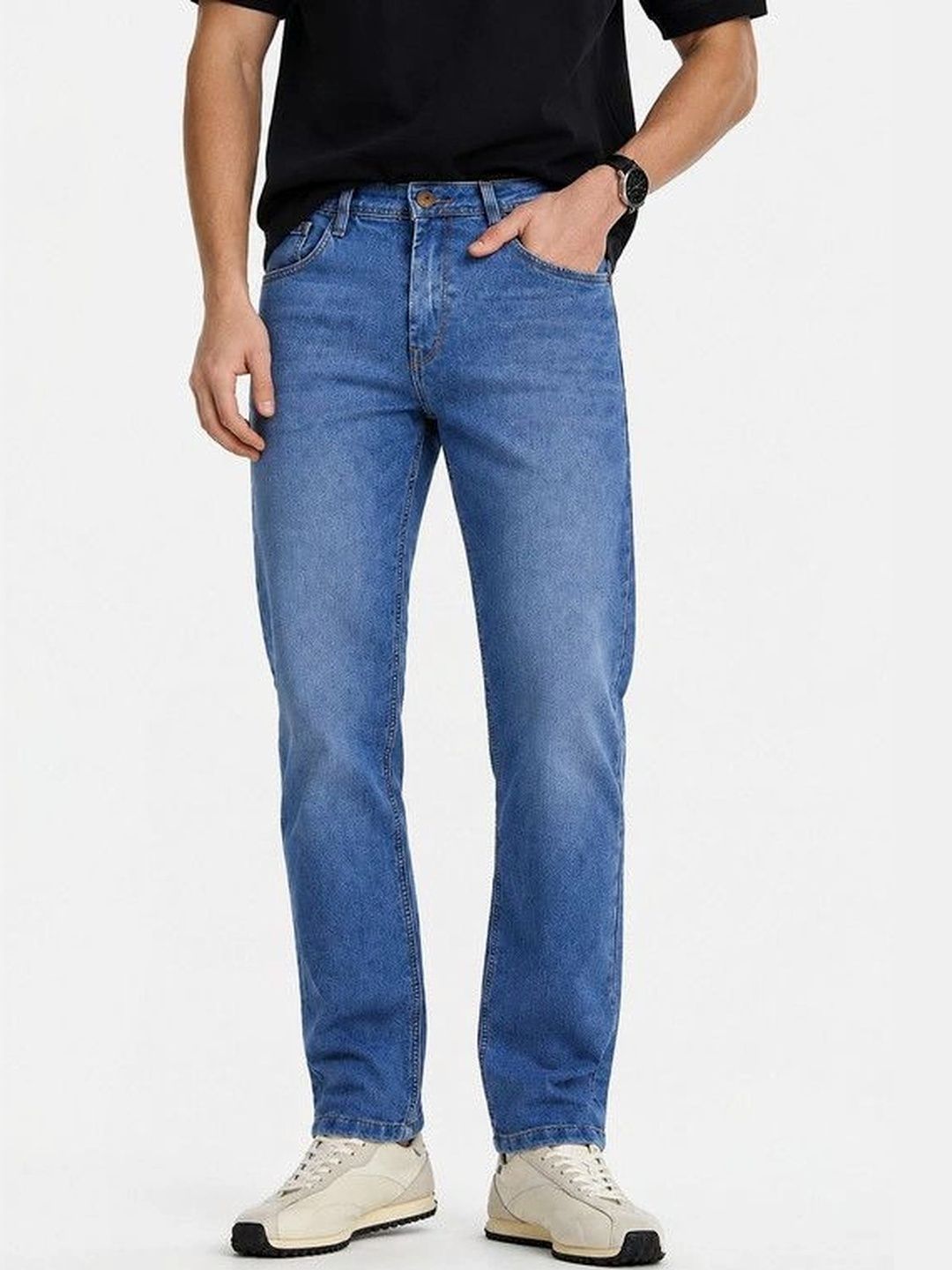 ETON VALLEY Men Classic Regular Fit Mid-Rise Jeans