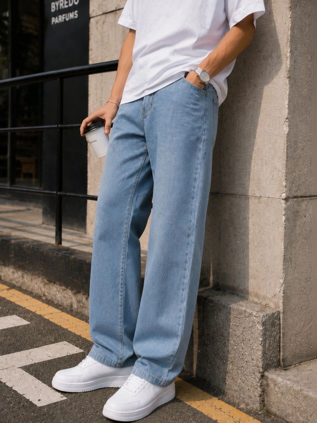 GARTEEN Men Classic Straight Fit Mid-Rise Stretchable Jeans