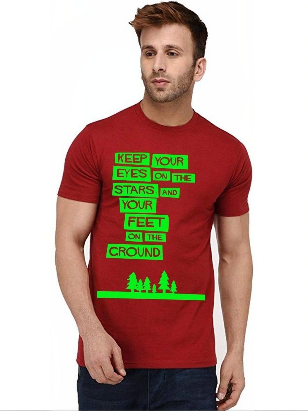 Caseria Men Typography Printed T-shirt