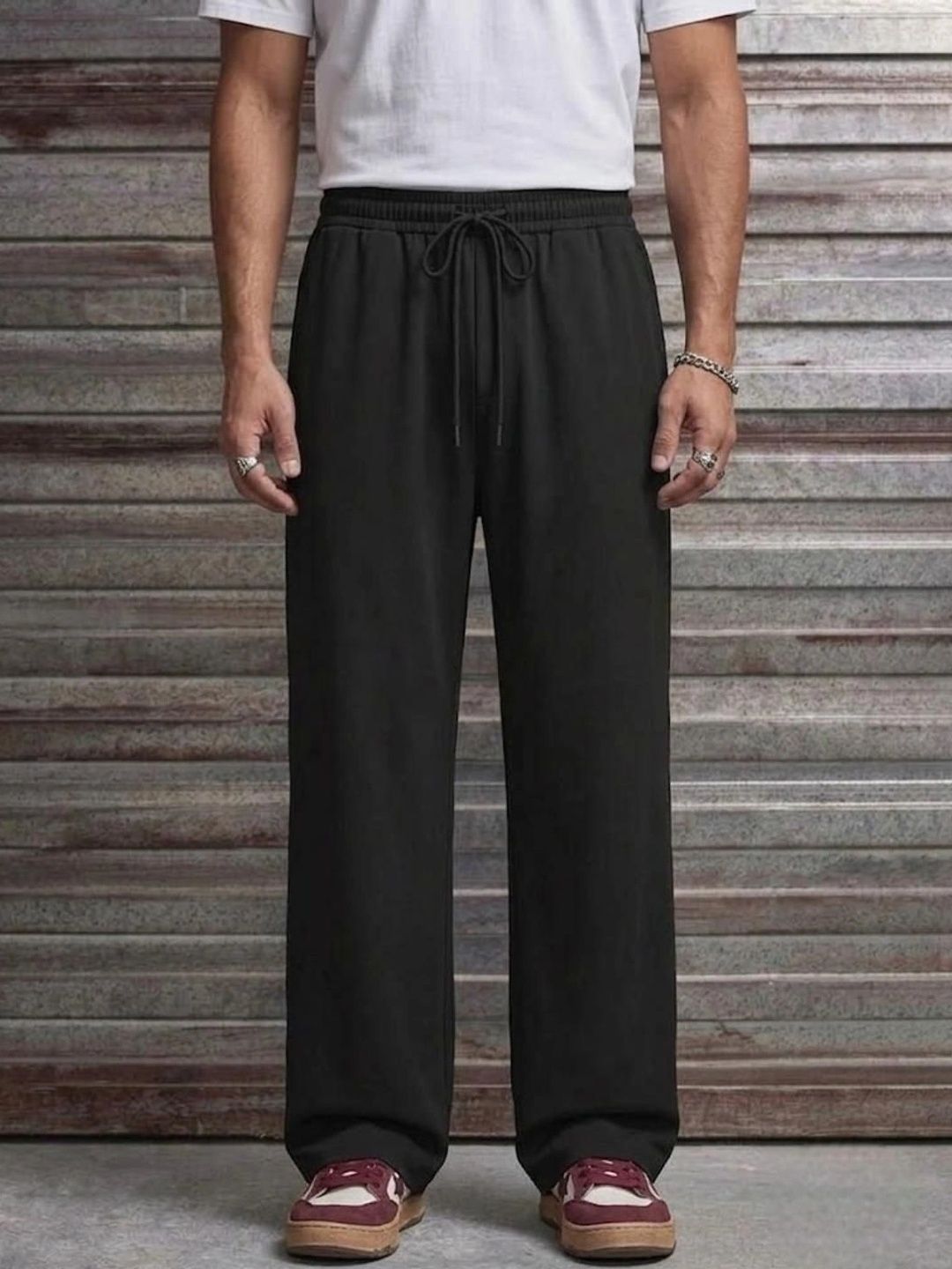 dockstreet Men Relaxed Fit Training Track Pants