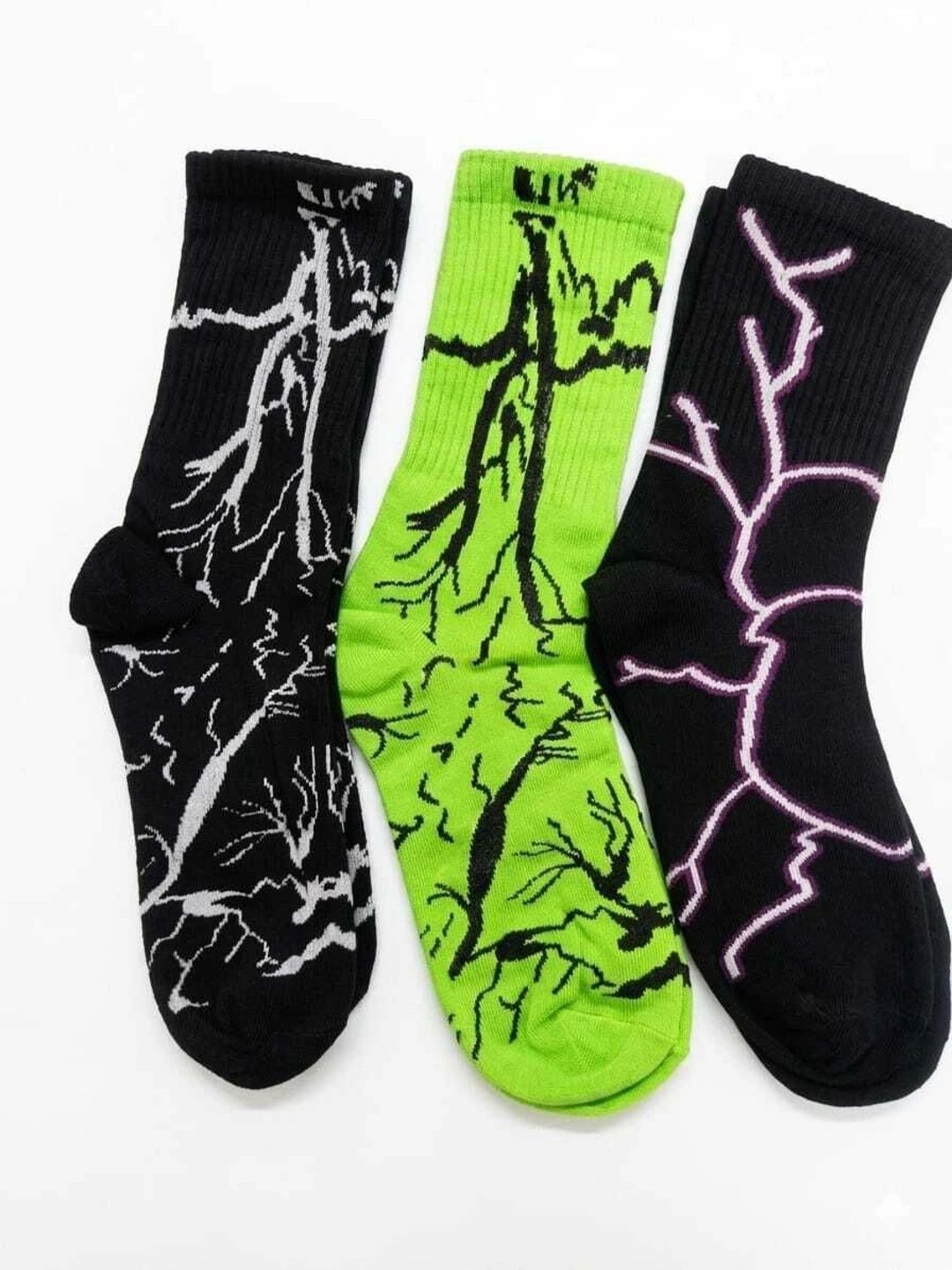 BEAR&BEYOND Men Pack of 3 Cotton Assorted Patterned Above Ankle Socks