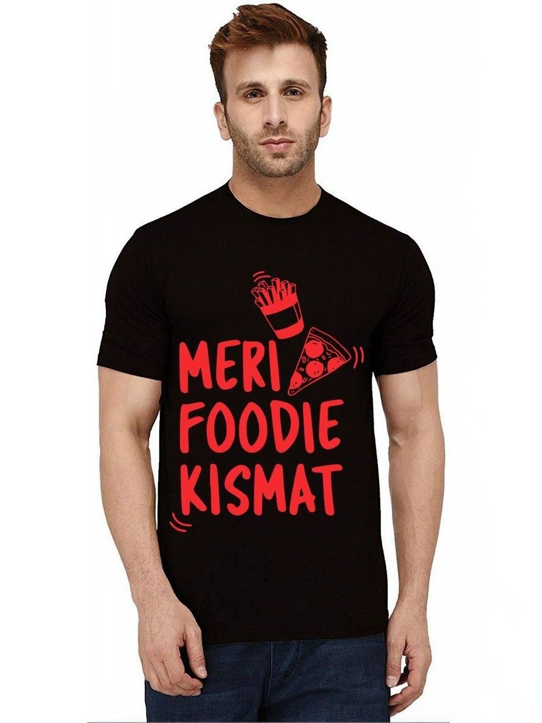 Caseria Men Typography Printed T-shirt