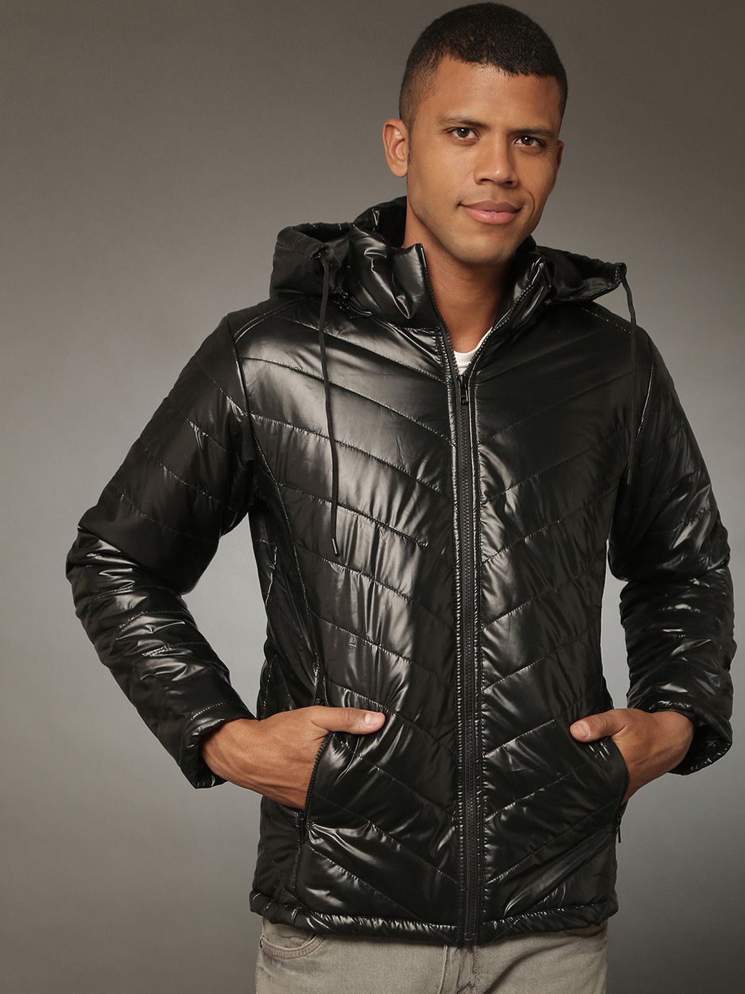 CAHOOT Campus Sutra Hooded Windcheater Puffer Jacket