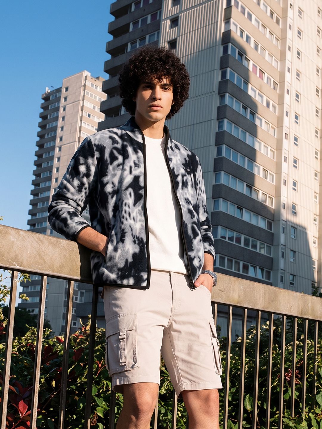 The Roadster Life Co. Abstract Printed Tailored Jacket