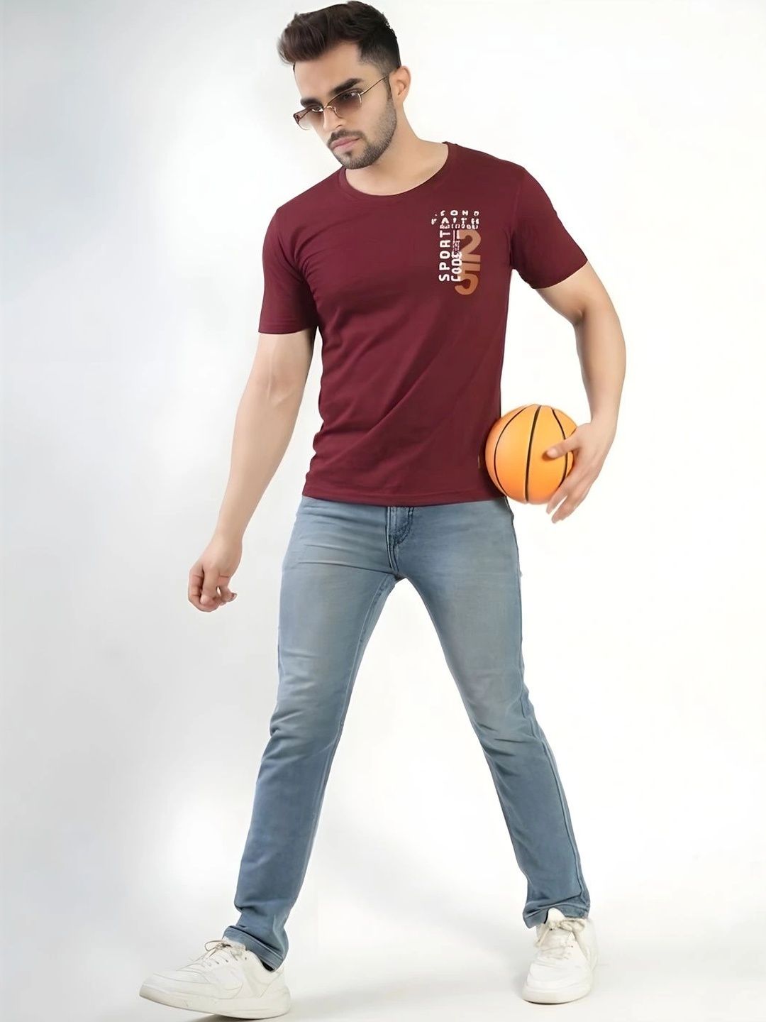 FLORA SHINE Men Typography Printed Bio Finish T-shirt