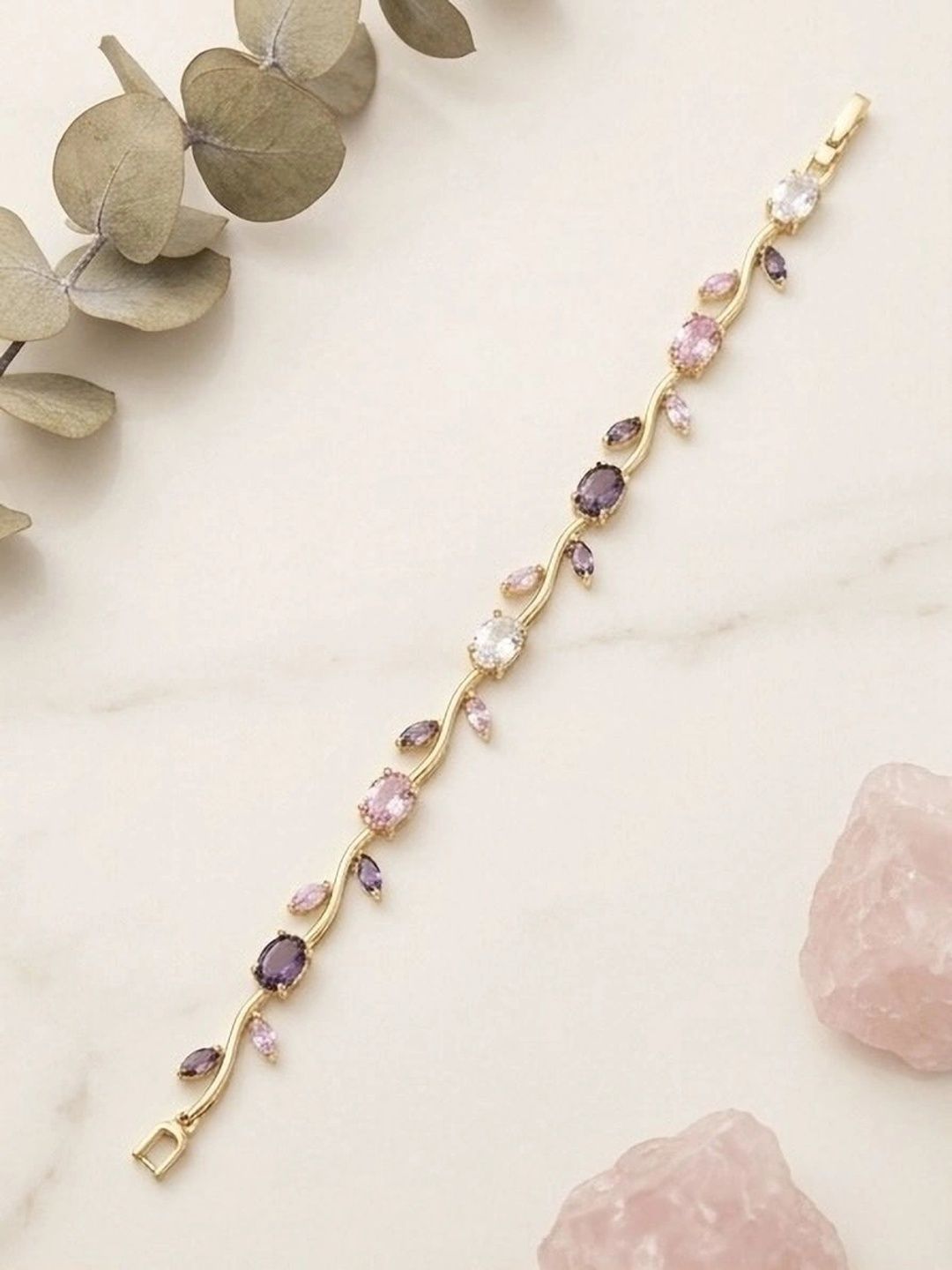 Murliwala Unisex Gold-Plated Link Bracelet