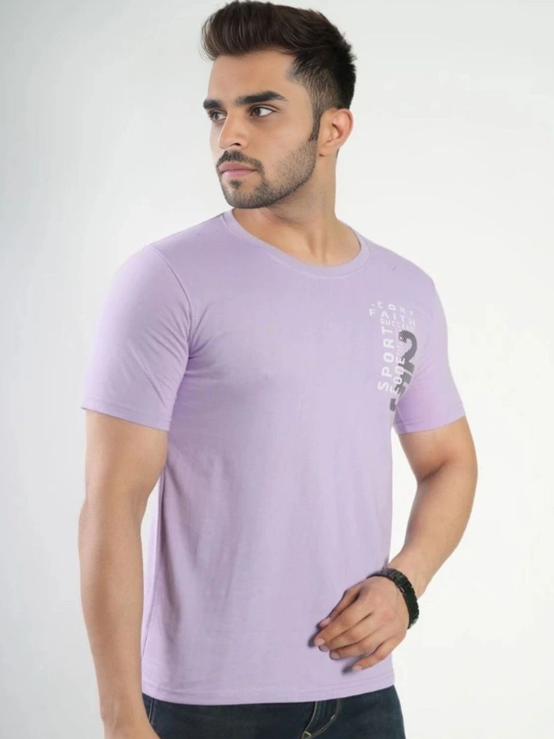 FLORA SHINE Men Typography Printed Bio Finish T-shirt