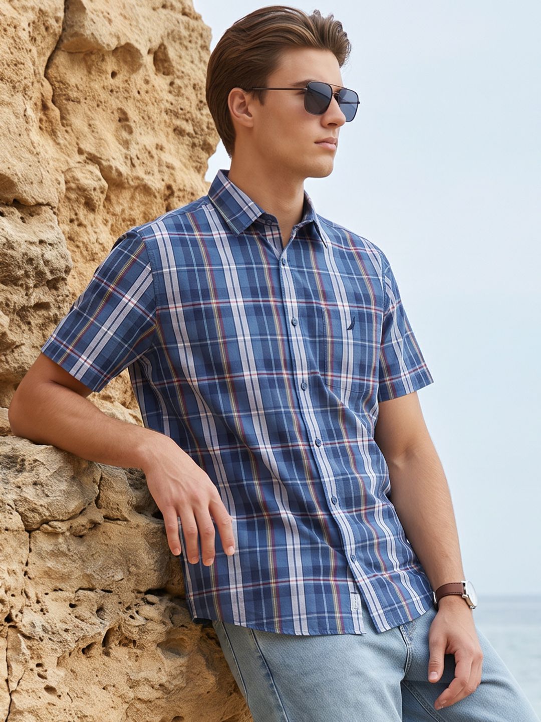 Nautica Checked Casual Shirt
