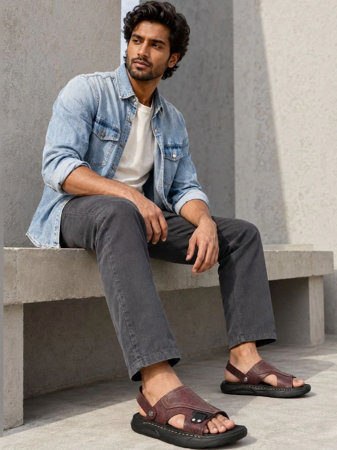 Roadster Men Suede Comfort Sandals