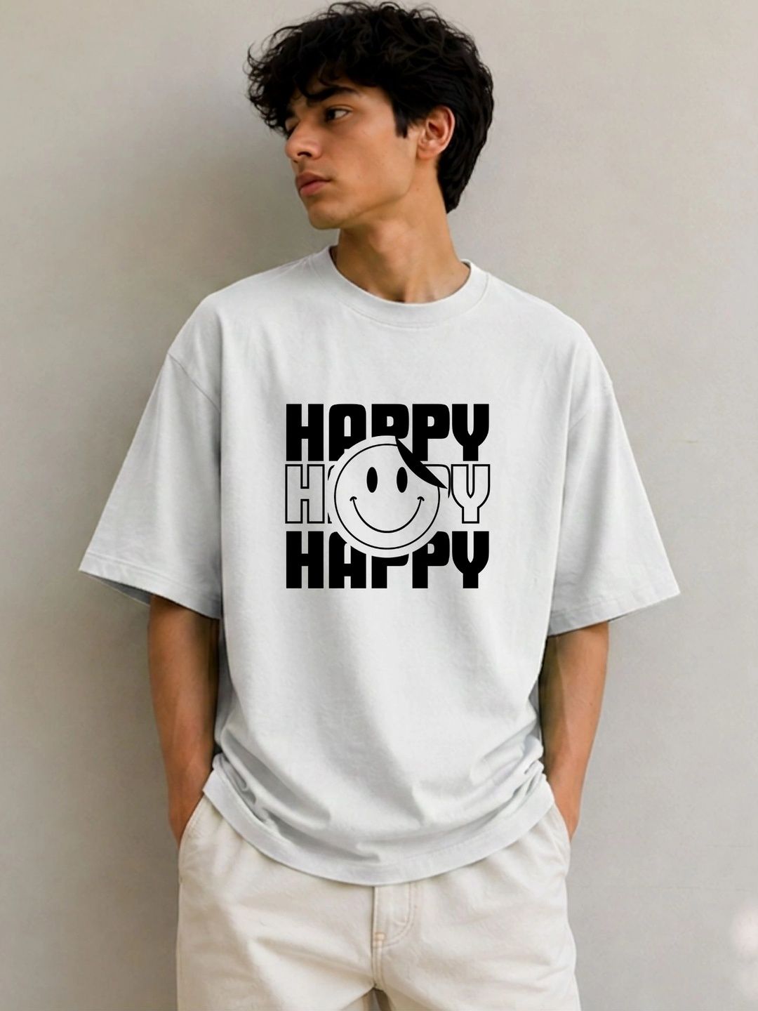 Fashnobic Men Typography Printed Pure Cotton Blend Dri-FIT T-shirt