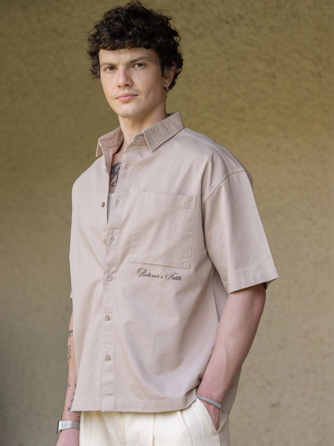 Powerlook Men Boxy Printed Casual Shirt