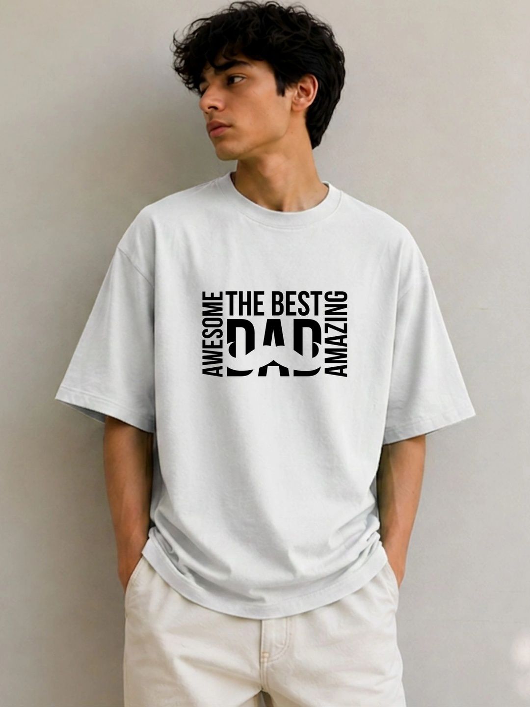 Fashnobic Men Typography Printed Pure Cotton Blend Dri-FIT T-shirt