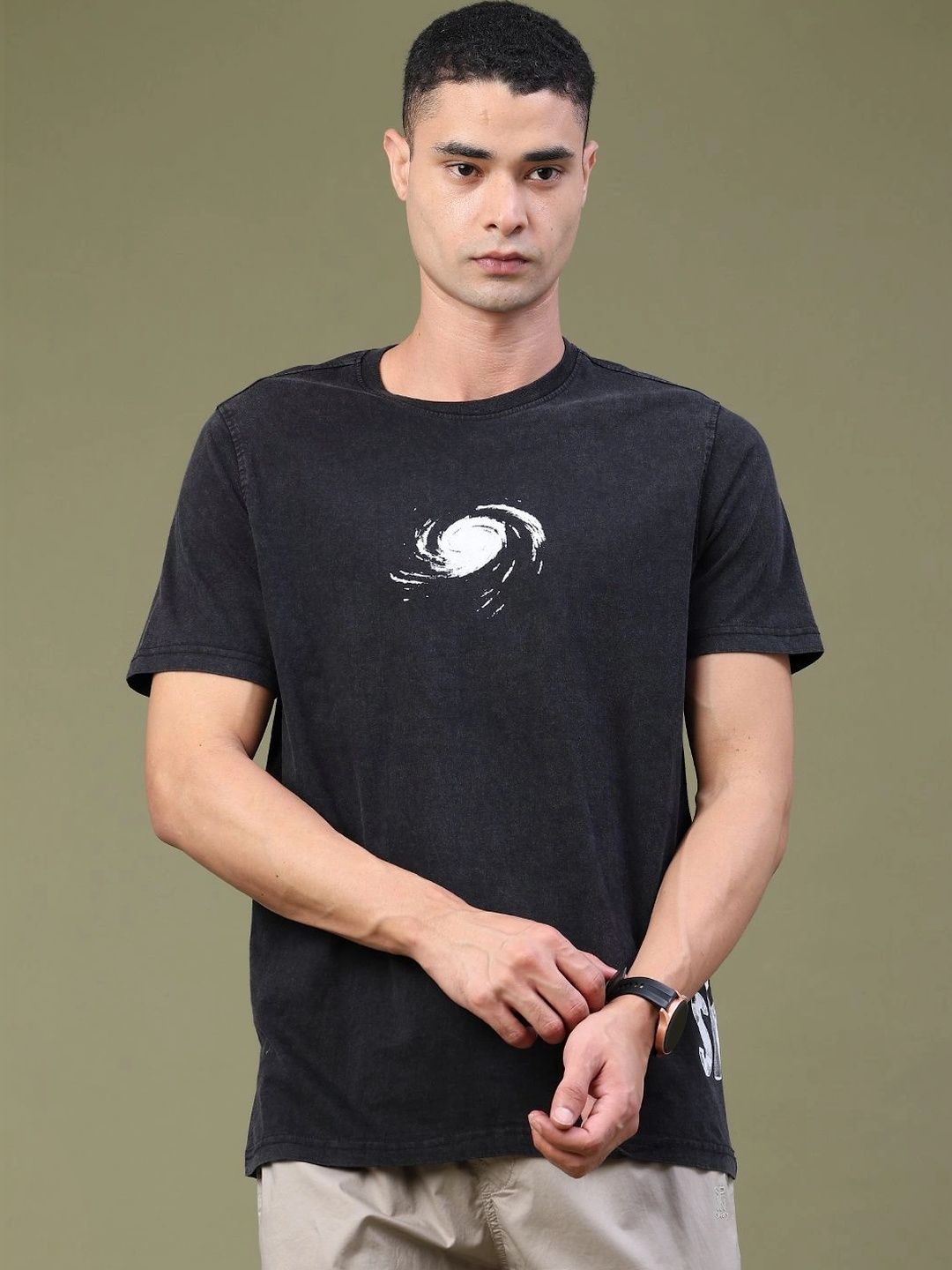 V-Mart Men Printed T-shirt