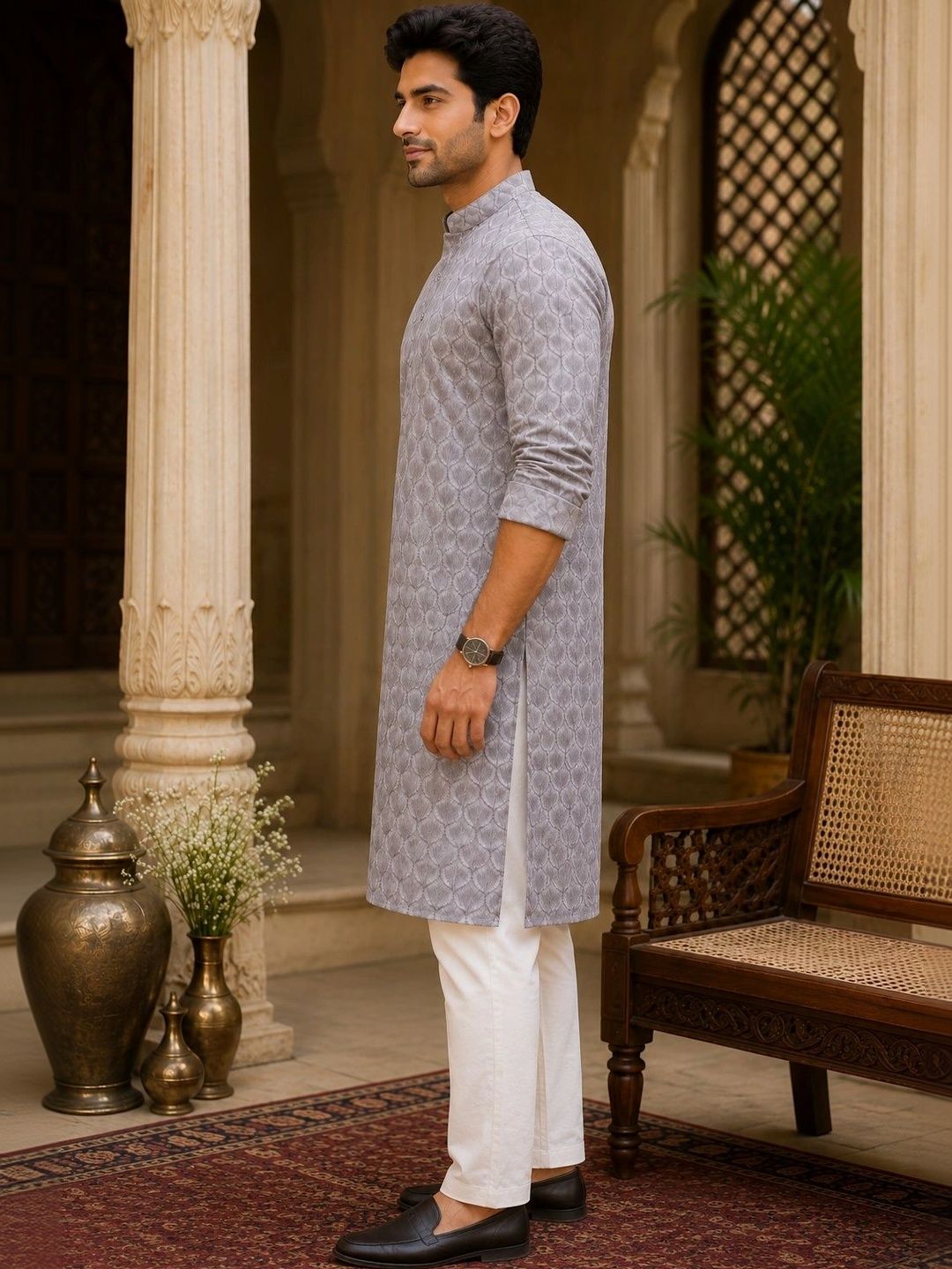 FUBAR Men Ethnic Motifs Printed Kurta