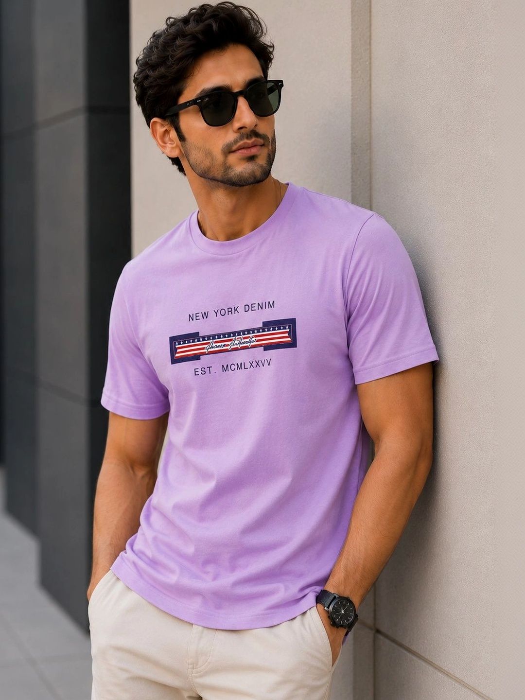 DROPLET Men Typography Printed T-shirt