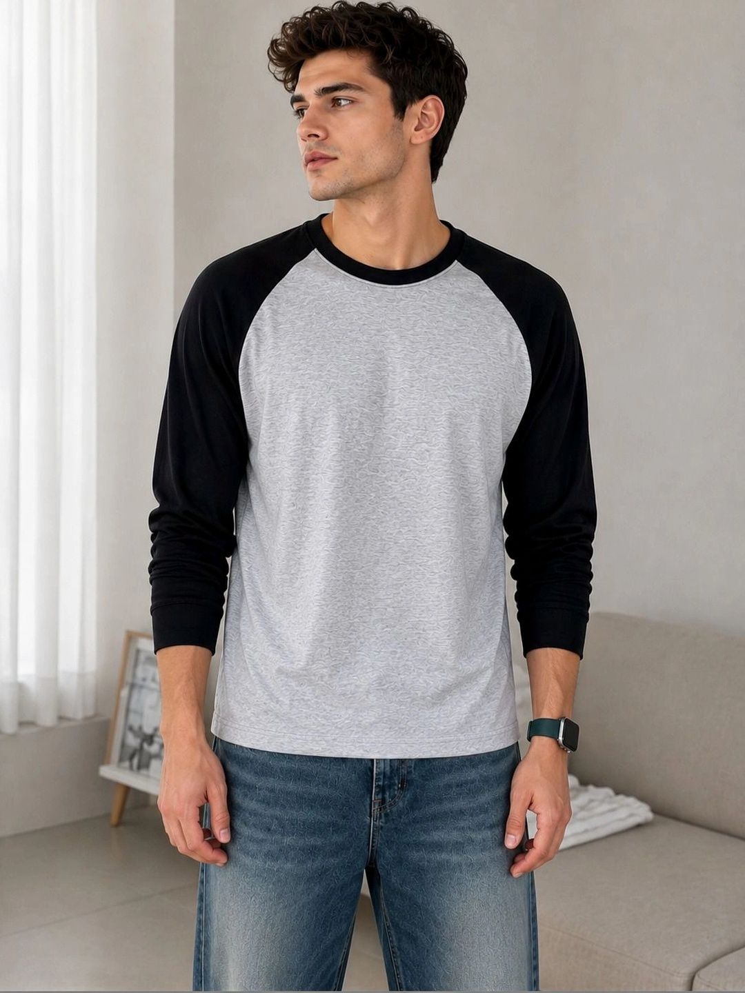 Imsa Moda Men Colourblocked T-shirt