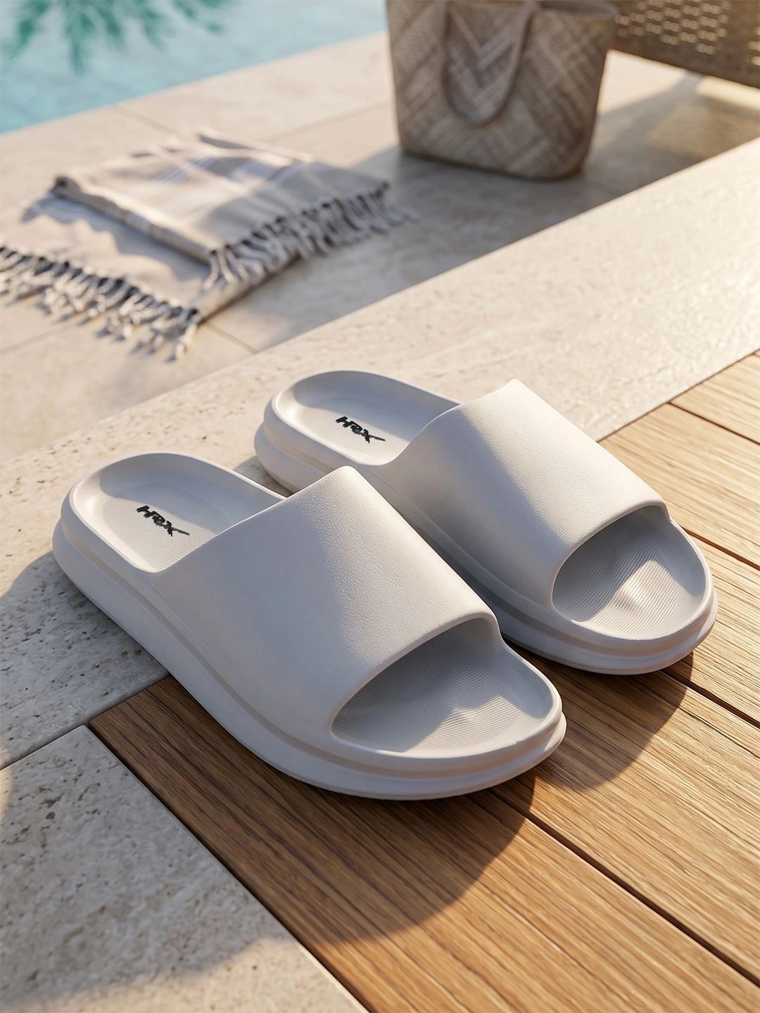 HRX by Hrithik Roshan Men Rubber Sliders