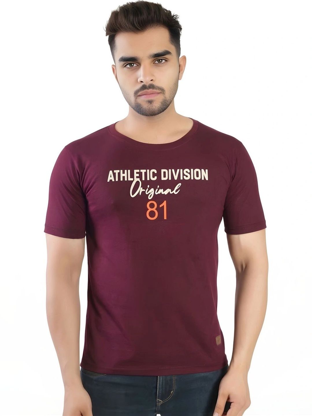 FLORA SHINE Men Typography Printed Bio Finish T-shirt
