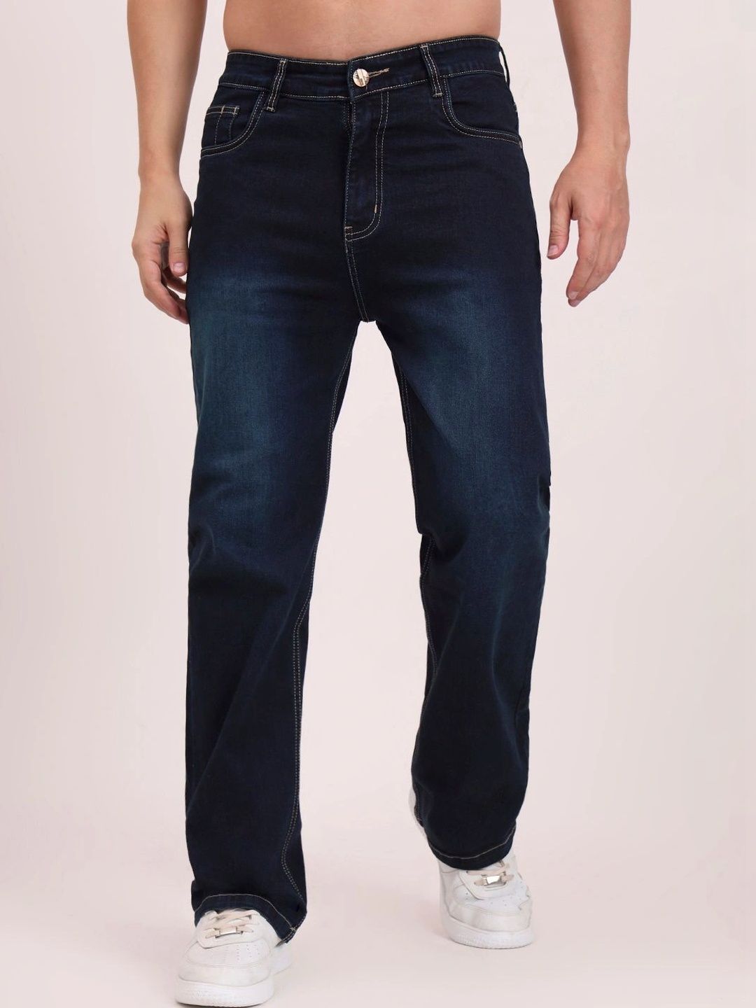 da stalker Men Straight Fit Mid-Rise Jeans