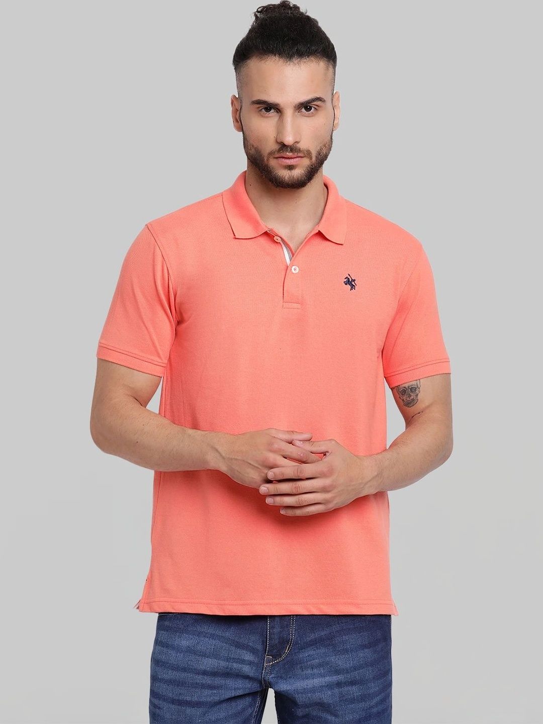 Cantabil Men Polo Collar T-shirt