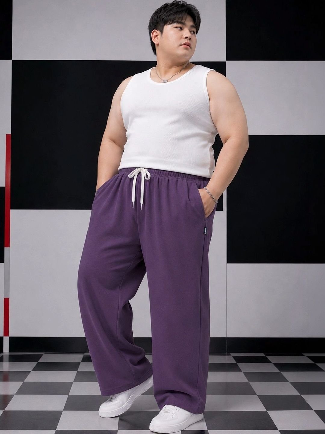 PockMAN Men Wide Leg Antimicrobial Training Track Pants