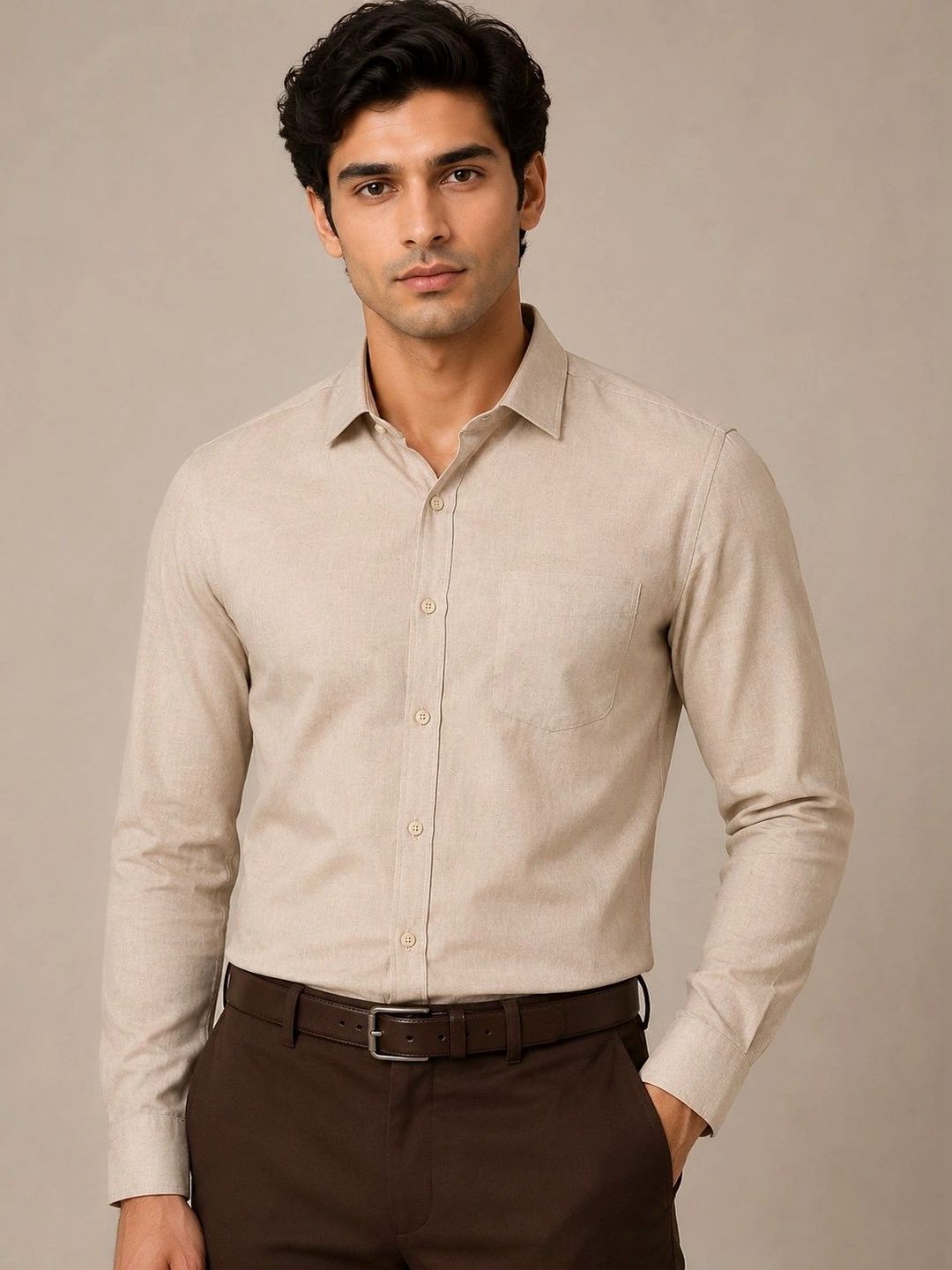 Cottinfab Men Standard Slim Fit Casual Shirt