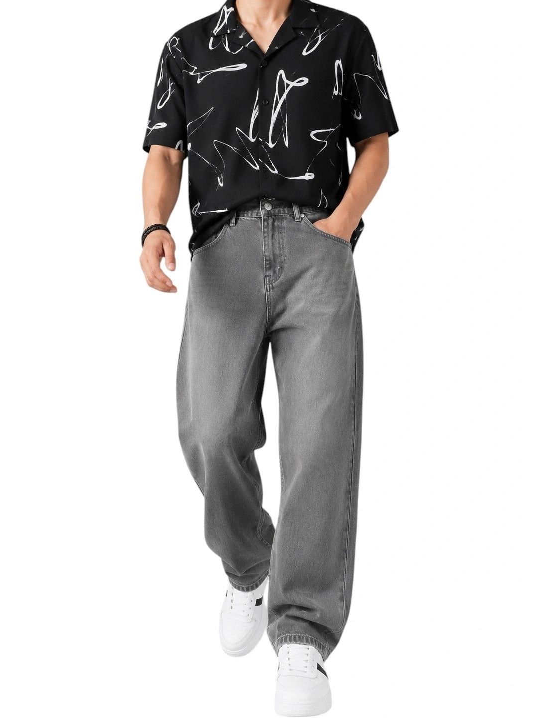 FICTION Men Comfort Mid-Rise Jeans