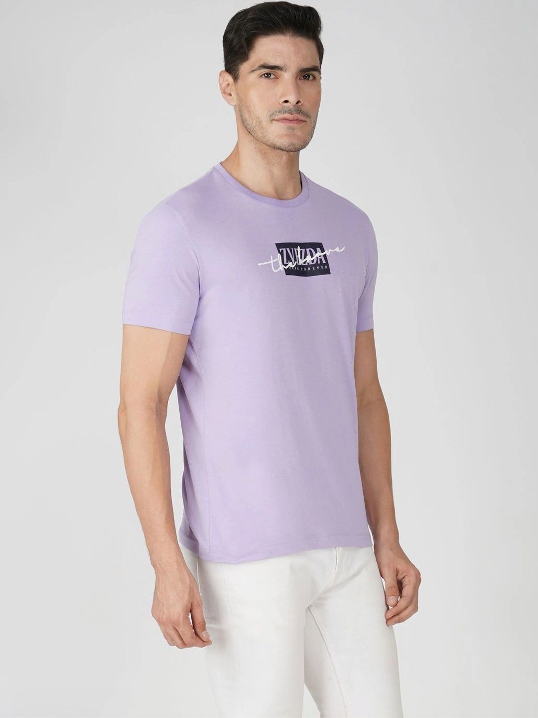 ZVEZDA Men Typography Printed Slim Fit T-shirt