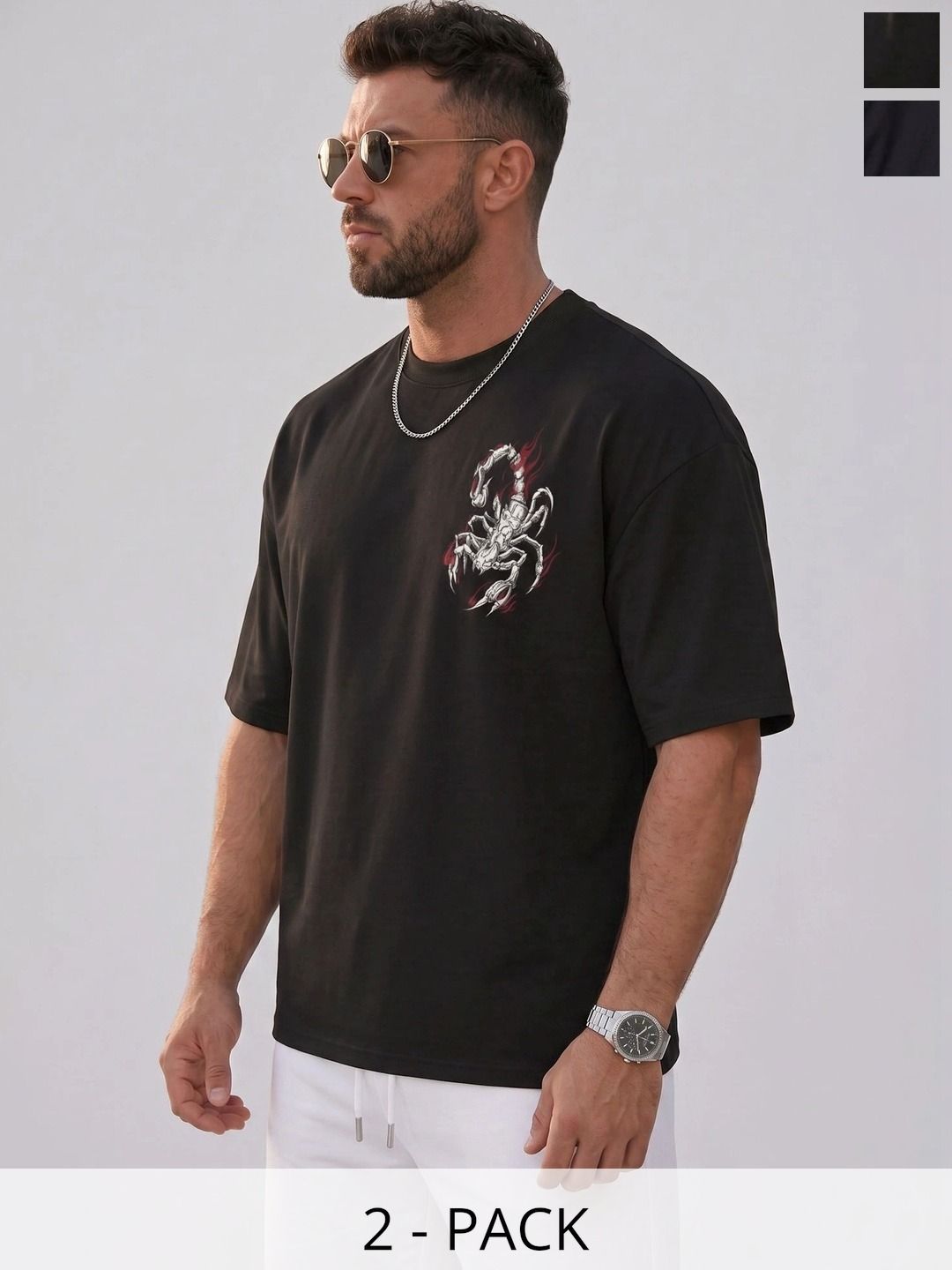 Kasendra Men Graphic Printed Relaxed T-shirt