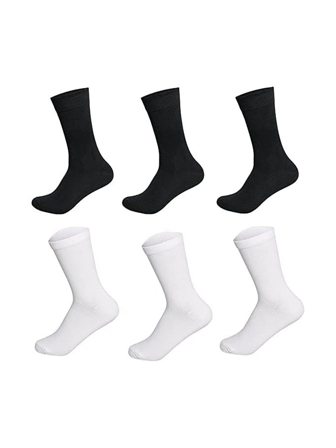 SOKSI Men Pack of 6 Cotton Assorted Above Ankle Socks
