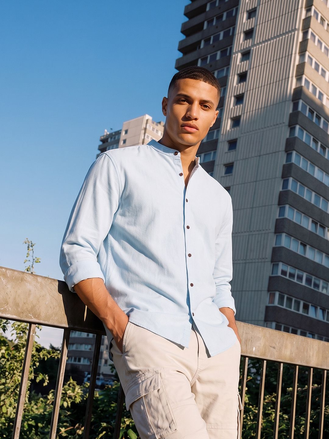 The Roadster Life Co. Textured Pure Cotton Casual Shirt