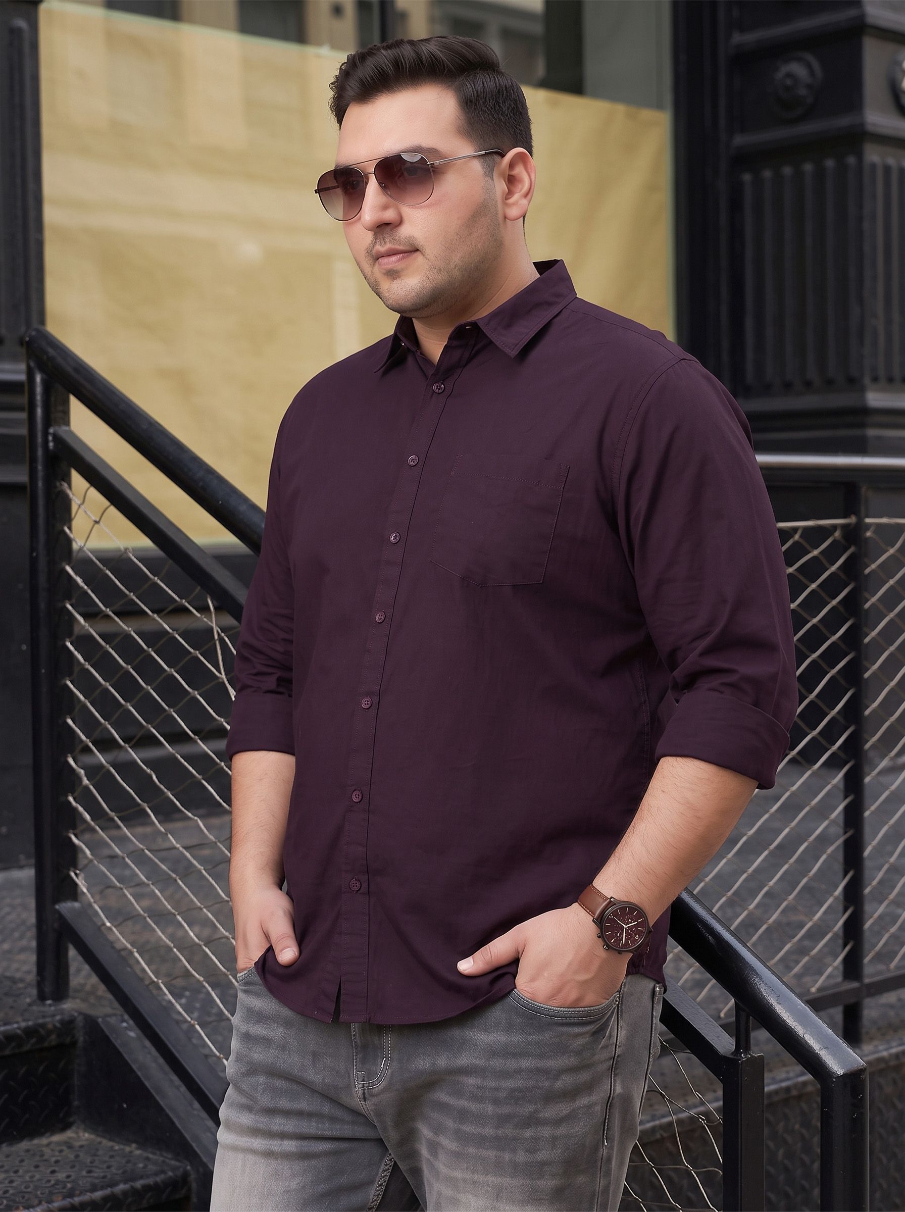 Sztori Plus Size Pure Cotton Casual Shirt